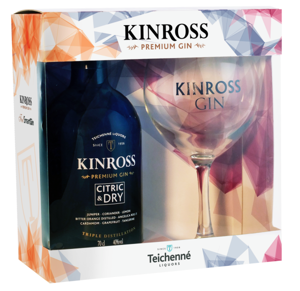 Kinross Gin Citric & Dry in Geschenkbox