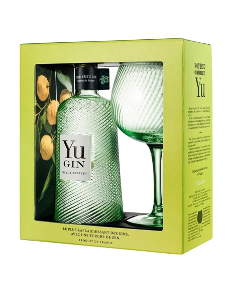 Yu Gin in gift box with glass